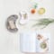 Hello Honey® White & Buff Nestable Marble Kidney Shaped Tray Set